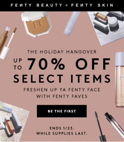 Fenty Beauty, The Holiday Hangover Sale: Up to 60% off Select Products