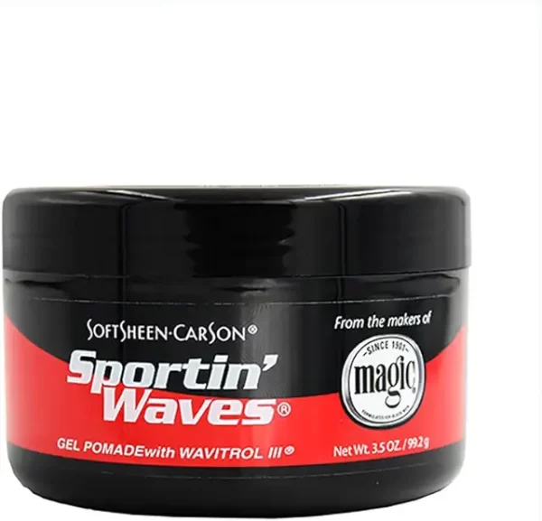 SoftSheen-Carson Sportin' Waves Gel Pomade with Wavitrol III, 3.5