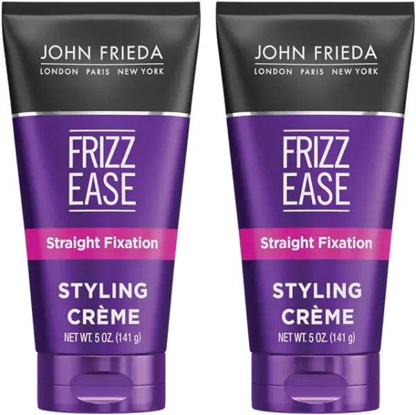 John Frieda Frizz-Ease Straight Fixation Styling Creme, 5 Ounces,