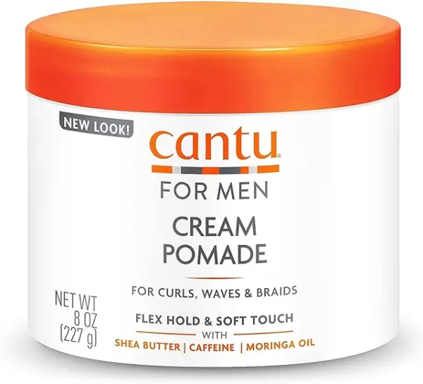 Cantu for Men Cream Pomade Flex Hold, 8 oz