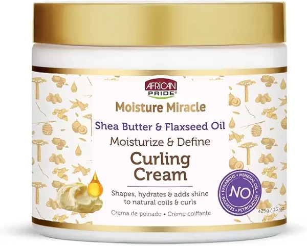 African Pride Moisture Miracle Shea Butter & Flaxseed Oil