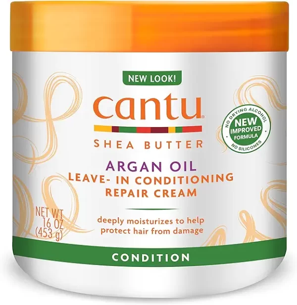 Cantu Leave-In Conditioning Repair Cream with Argan Oil, 16