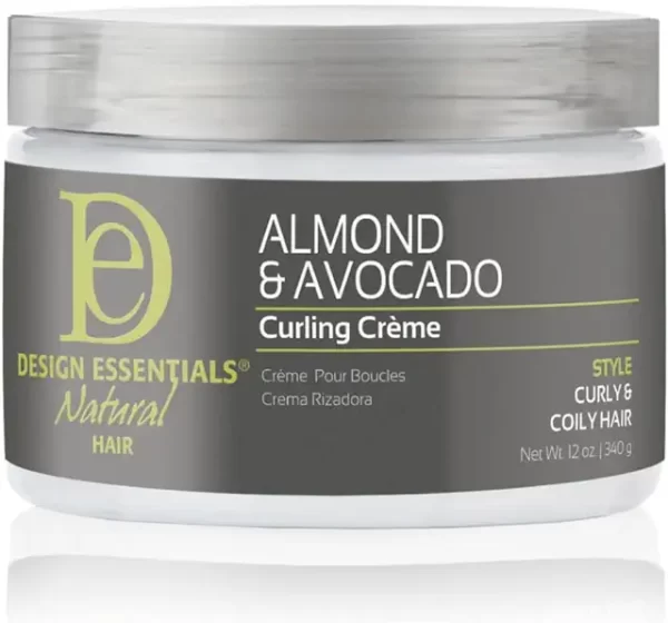 DESIGN ESSENTIALS Natural Almond & Avocado Curling Creme, 12