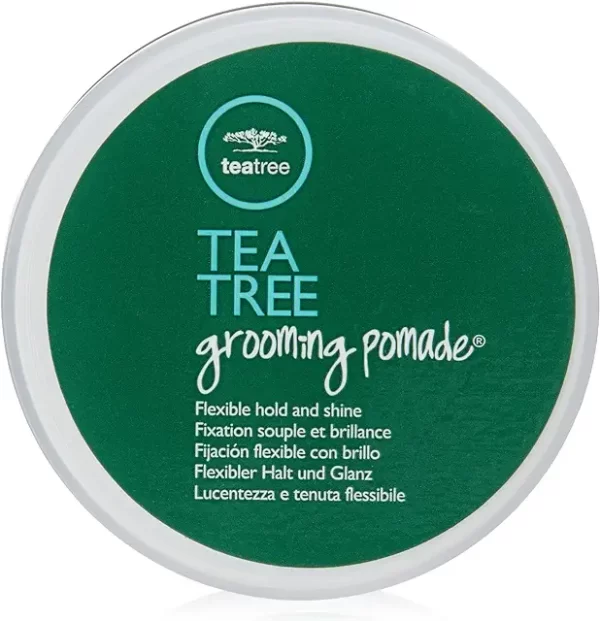 Tea Tree Grooming Pomade, Flexible Hold + Shine, For