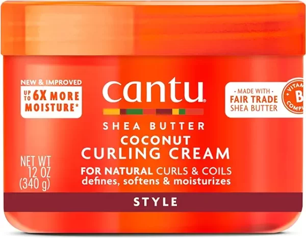 Cantu Coconut Curling Cream with Shea Butter for Natural