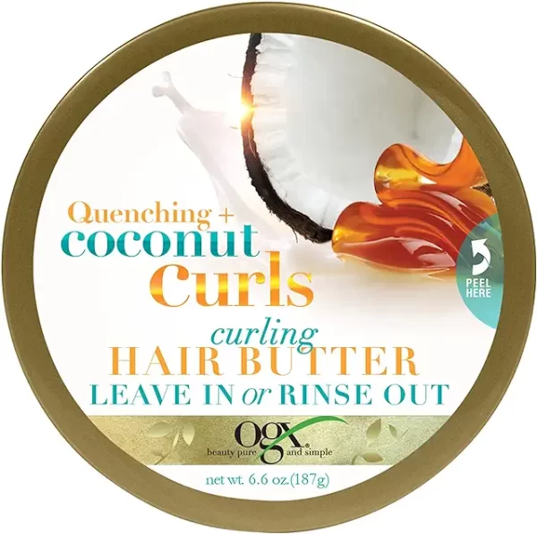 OGX Quenching + Coconut Curls Curling Hair Butter, Deep